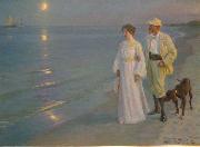 Peder Severin Kroyer Artist and his wife oil painting reproduction